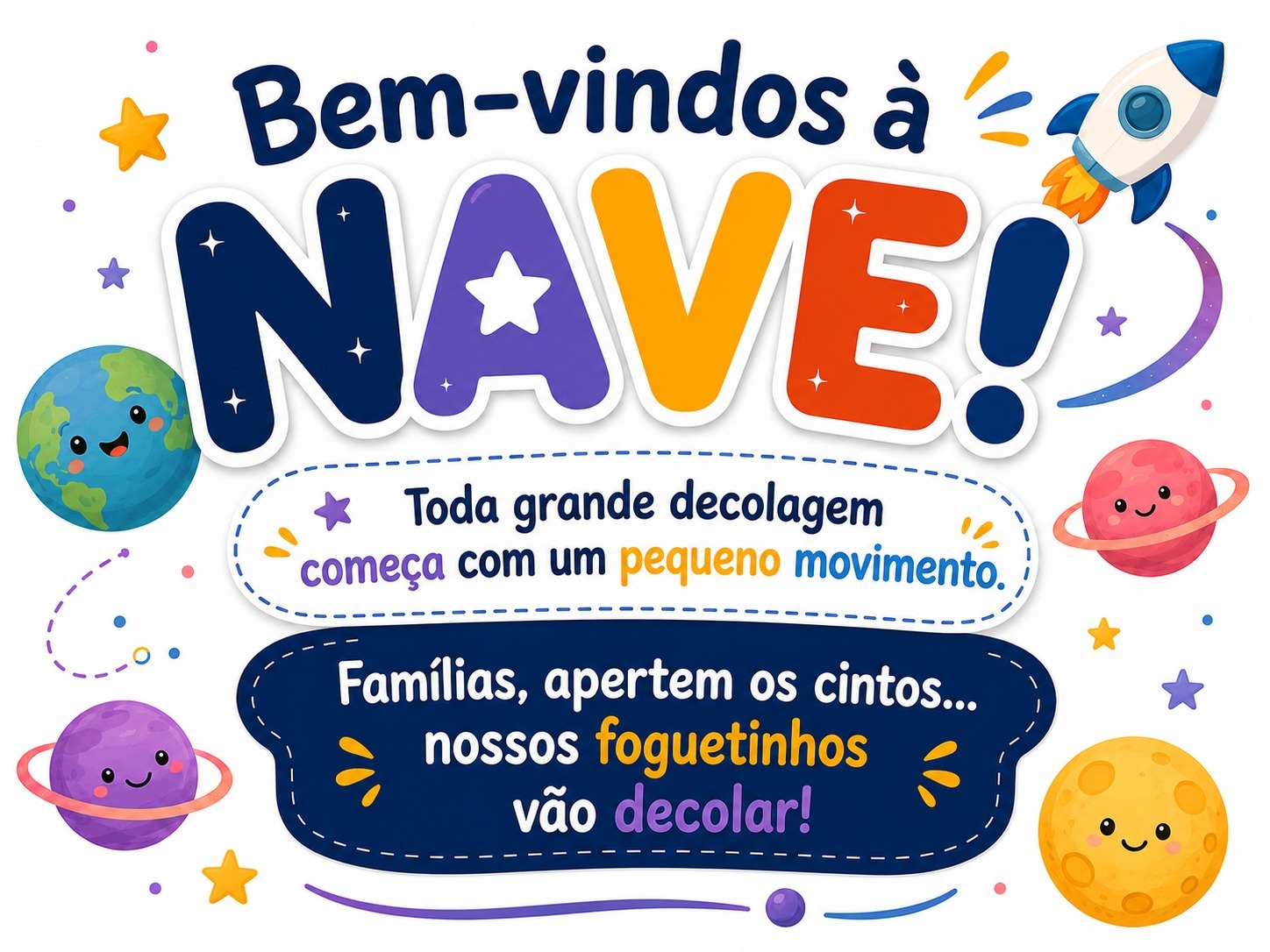 Arte de boas-vindas: Bem-vindos à Nave